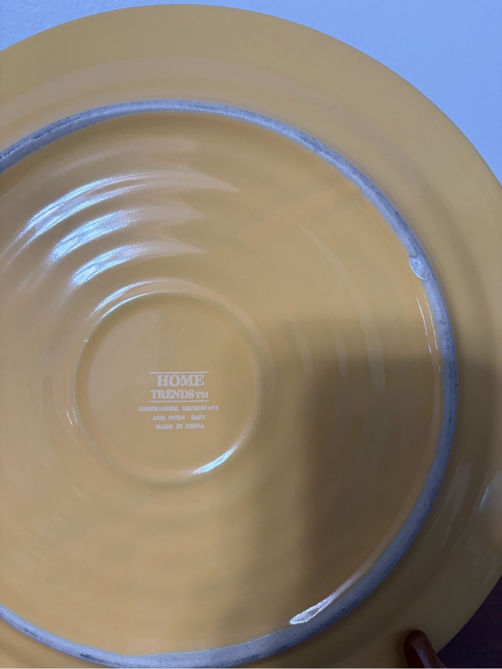 Yellow Ceramic Dinner Plate Set - Set of 2 - Picture 4 of 9